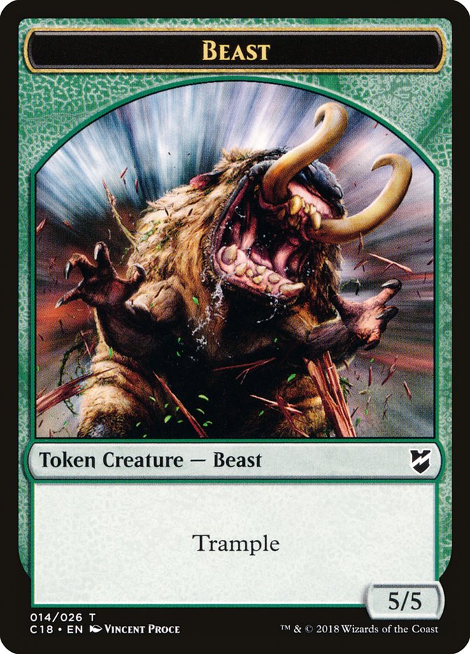 Beast Token (014/026) [Commander 2018 Tokens] | Lots Moore NSW