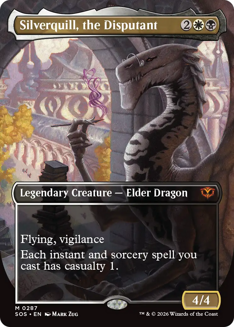 Silverquill, the Disputant (Borderless) [Secrets of Strixhaven] Magic: The Gathering | Lots Moore NSW