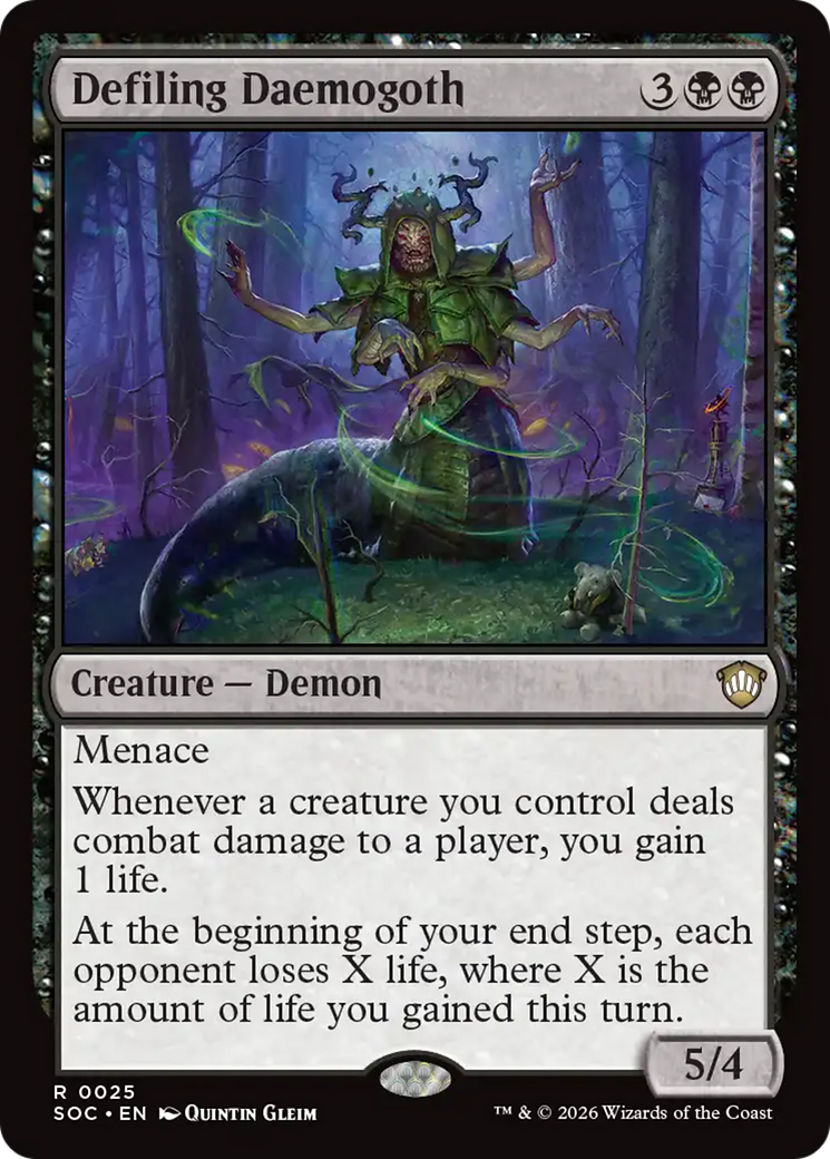 Defiling Daemogoth [Secrets of Strixhaven Commander] Magic: The Gathering | Lots Moore NSW