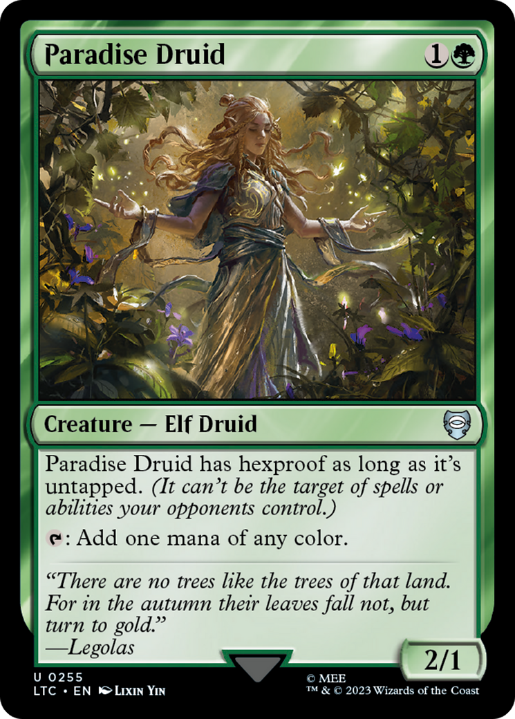 Paradise Druid [The Lord of the Rings: Tales of Middle-Earth Commander] | Lots Moore NSW