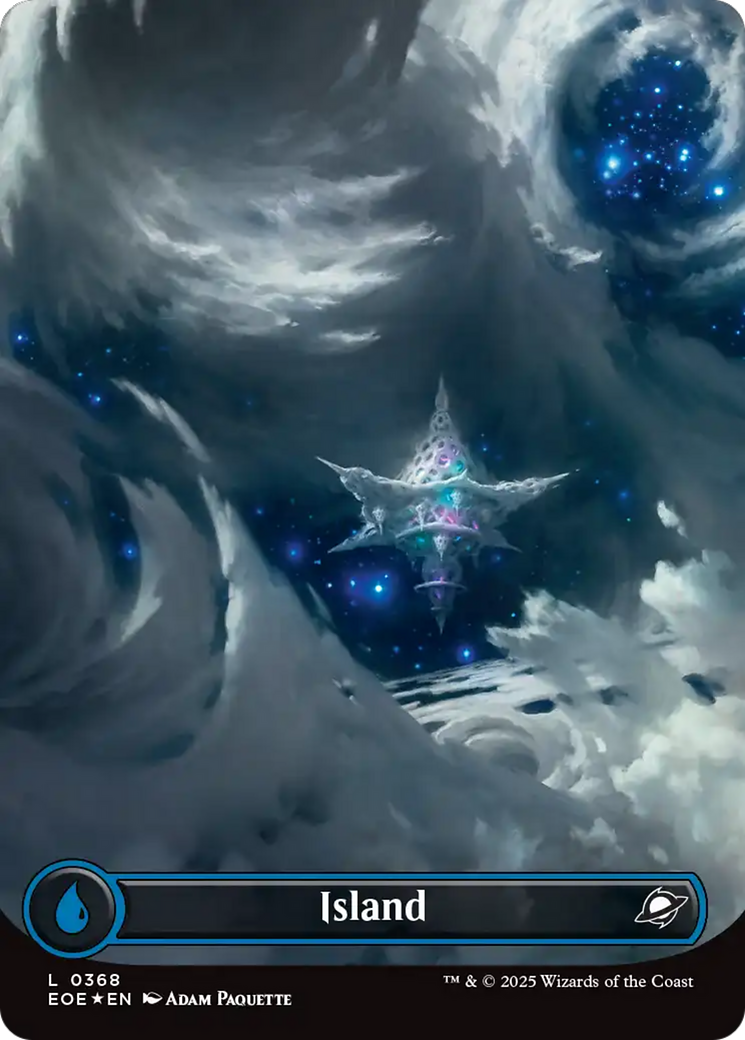 Island (0368) (Borderless) (Galaxy Foil) [Edge of Eternities] | Lots Moore NSW