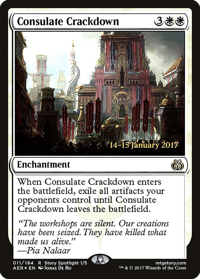 Consulate Crackdown [Aether Revolt Prerelease Promos] | Lots Moore NSW