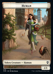 Spider // Human Double-Sided Token [Commander Legends: Battle for Baldur's Gate Tokens] | Lots Moore NSW