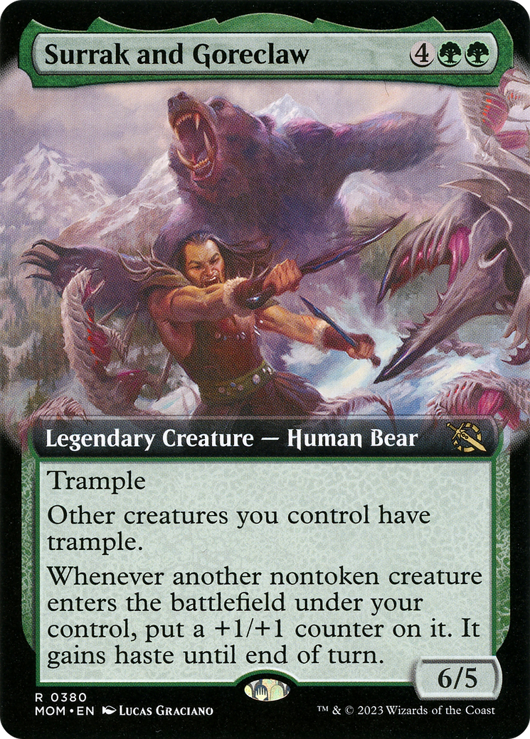 Surrak and Goreclaw (Extended Art) [March of the Machine] | Lots Moore NSW