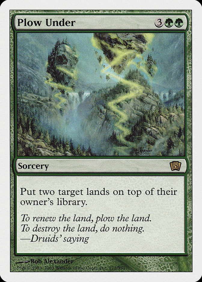 Plow Under (8th Edition) [Oversize Cards] | Lots Moore NSW