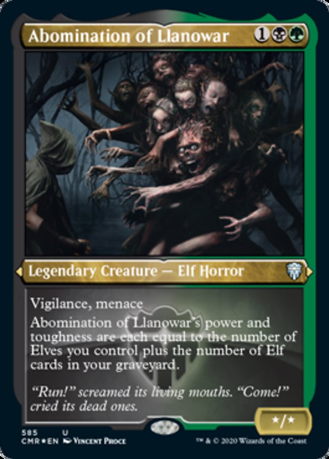 Abomination of Llanowar (Etched) [Commander Legends] | Lots Moore NSW