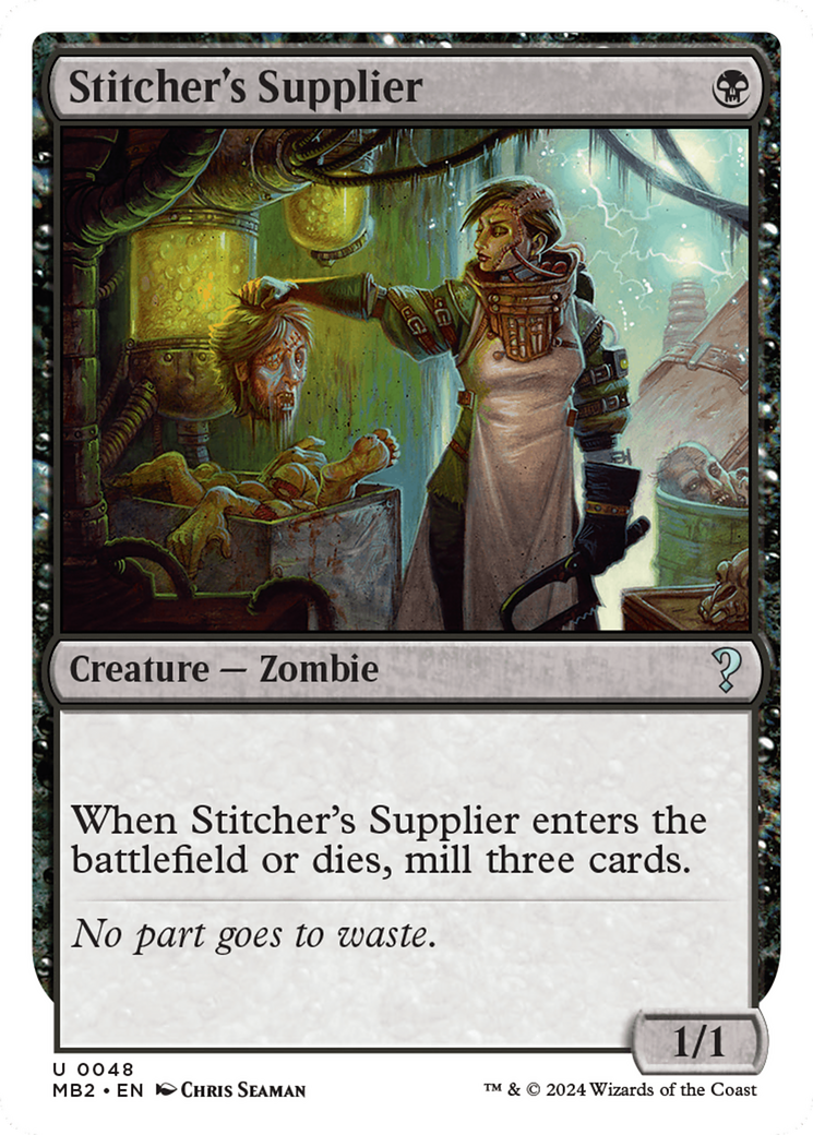 Stitcher's Supplier (White Border) [Mystery Booster 2] | Lots Moore NSW