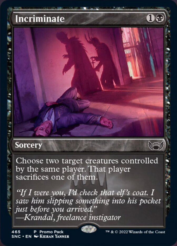 Incriminate (Promo Pack) [Streets of New Capenna] | Lots Moore NSW