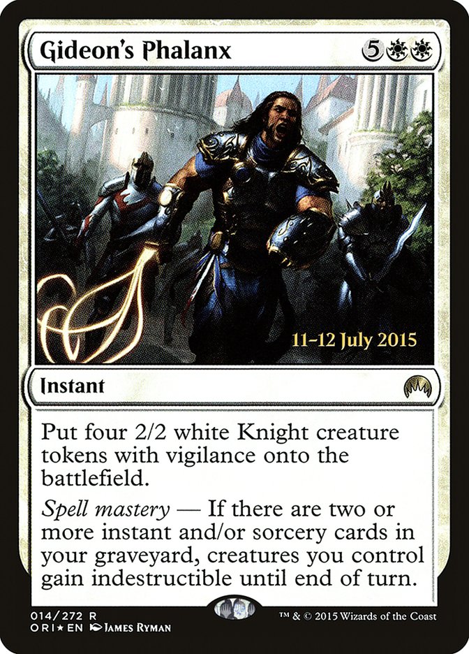 Gideon's Phalanx [Magic Origins Prerelease Promos] | Lots Moore NSW