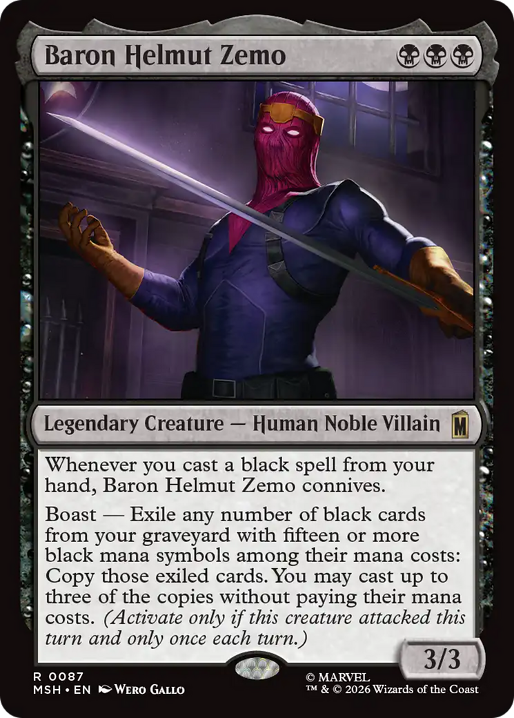 Baron Helmut Zemo [Marvel Super Heroes] | Lots Moore NSW