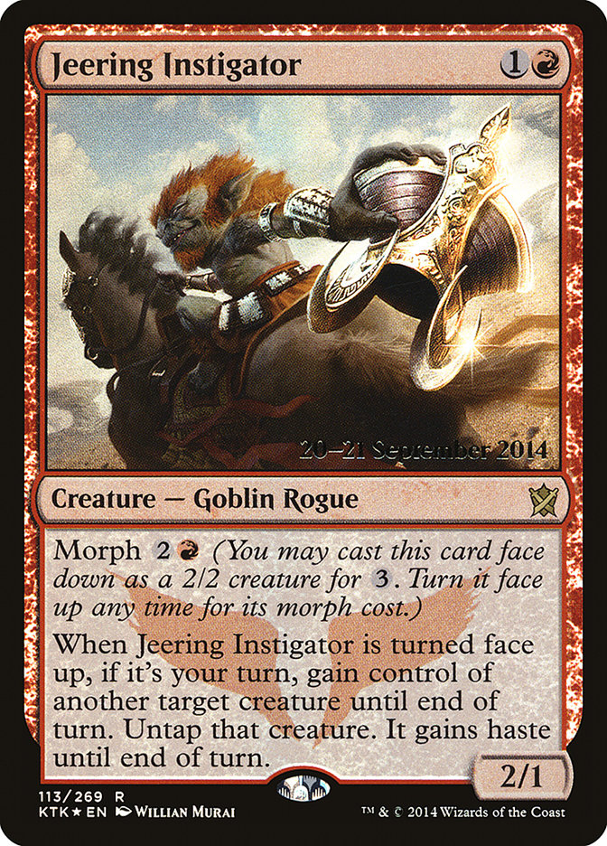Jeering Instigator [Khans of Tarkir Prerelease Promos] | Lots Moore NSW