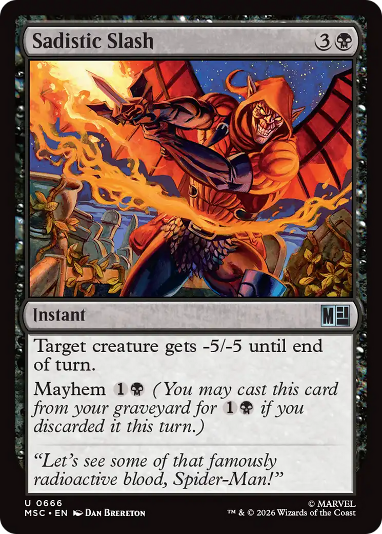 Sadistic Slash [Marvel Super Heroes Commander] | Lots Moore NSW