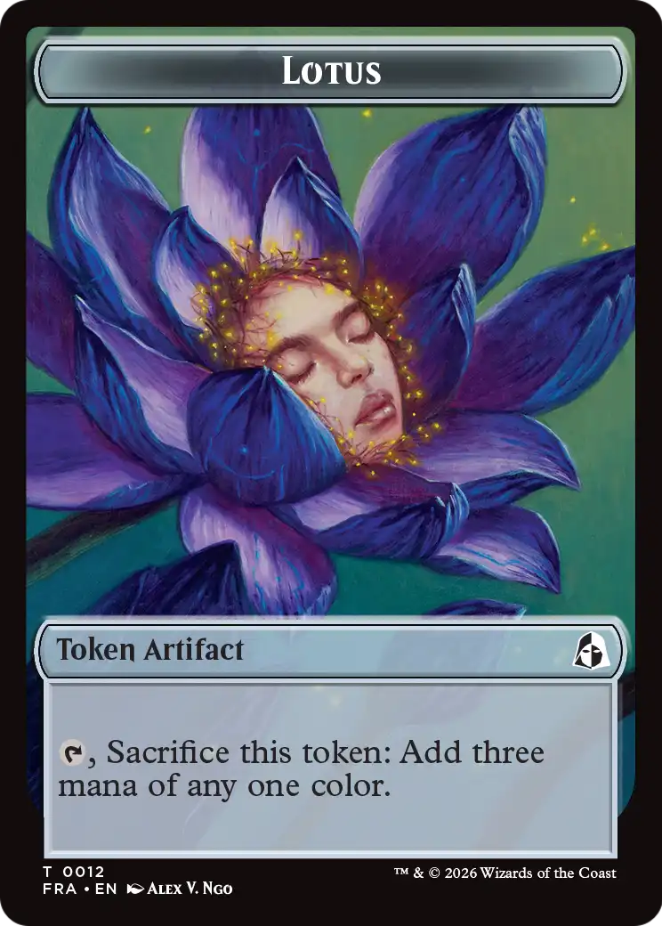 Dragon // Lotus Double-Sided Token [Reality Fracture Tokens] | Lots Moore NSW
