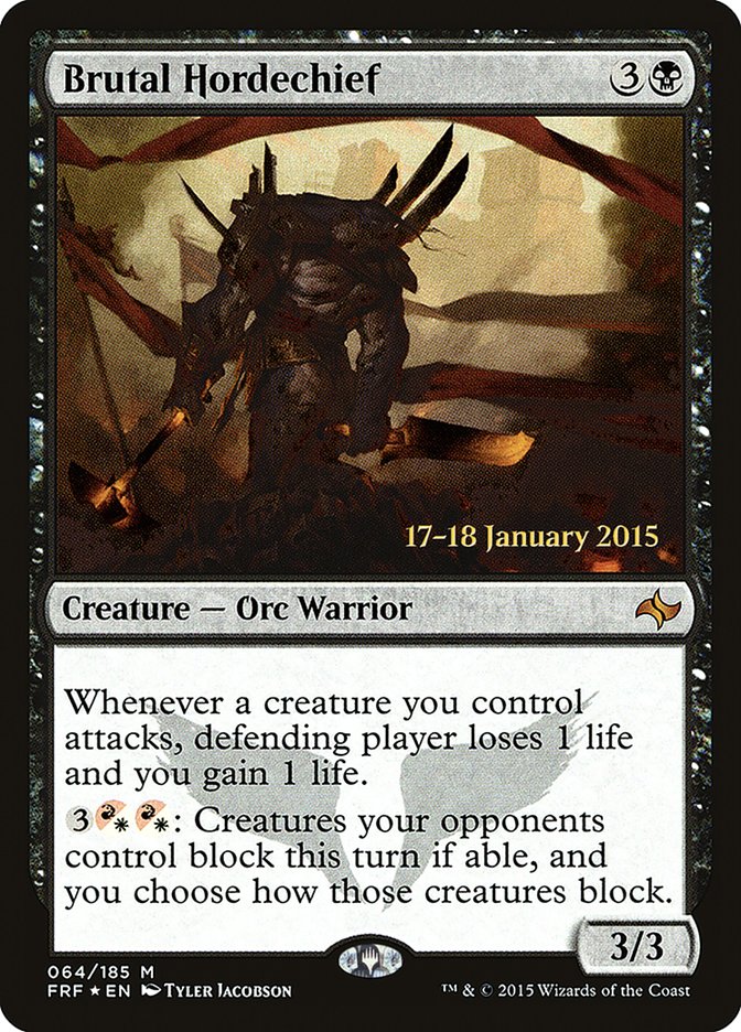 Brutal Hordechief [Fate Reforged Prerelease Promos] | Lots Moore NSW