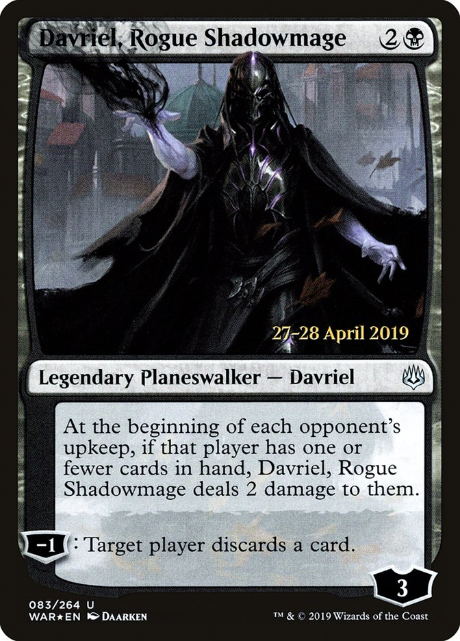 Davriel, Rogue Shadowmage [War of the Spark Prerelease Promos] | Lots Moore NSW