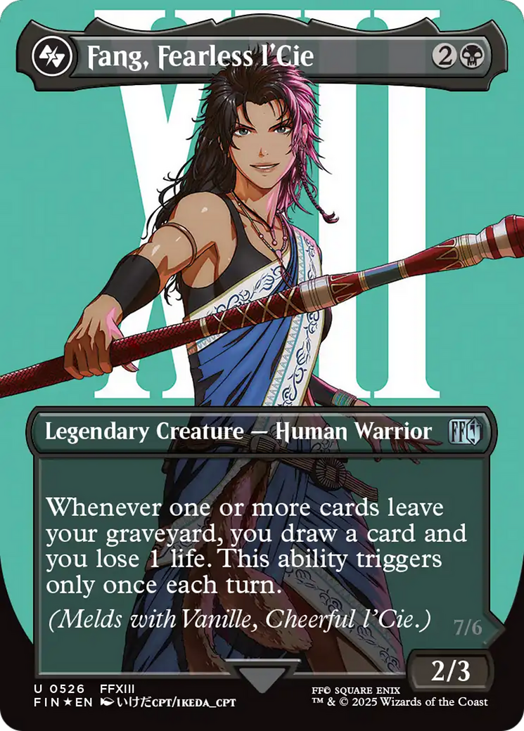 Fang, Fearless l'Cie (Borderless) (Surge Foil) [FINAL FANTASY] | Lots Moore NSW