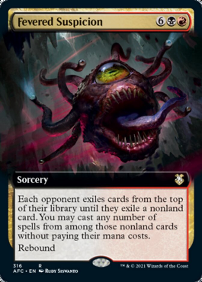 Fevered Suspicion (Extended Art) [Dungeons & Dragons: Adventures in the Forgotten Realms Commander] | Lots Moore NSW
