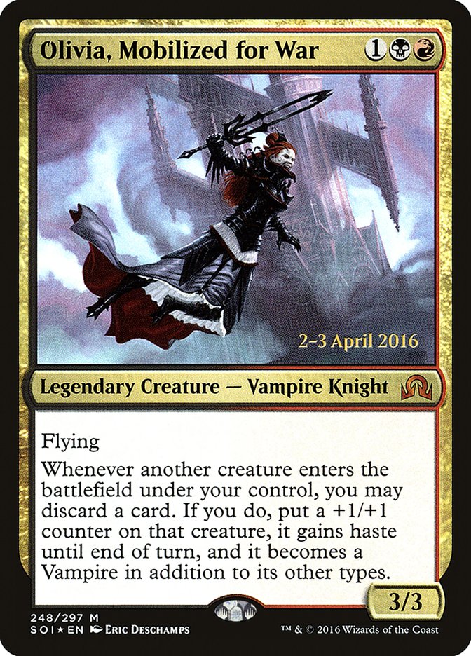 Olivia, Mobilized for War [Shadows over Innistrad Prerelease Promos] | Lots Moore NSW