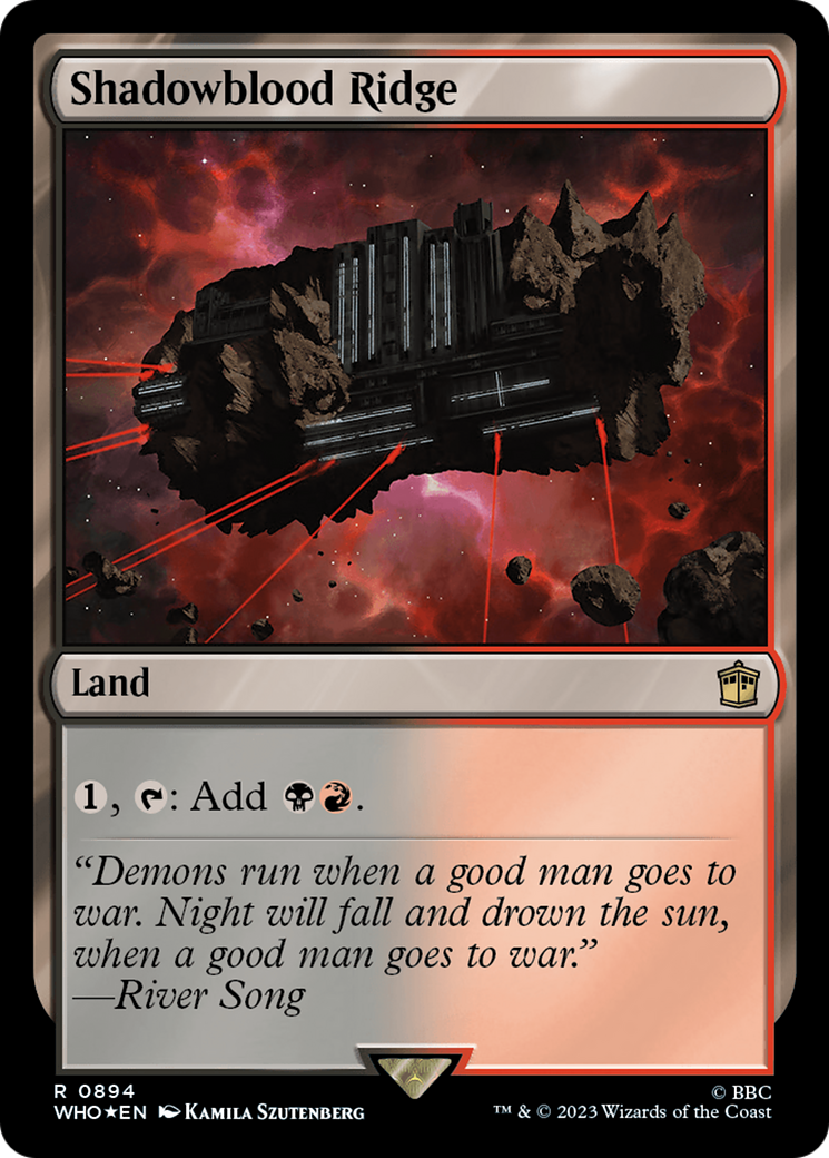 Shadowblood Ridge (Surge Foil) [Doctor Who] | Lots Moore NSW