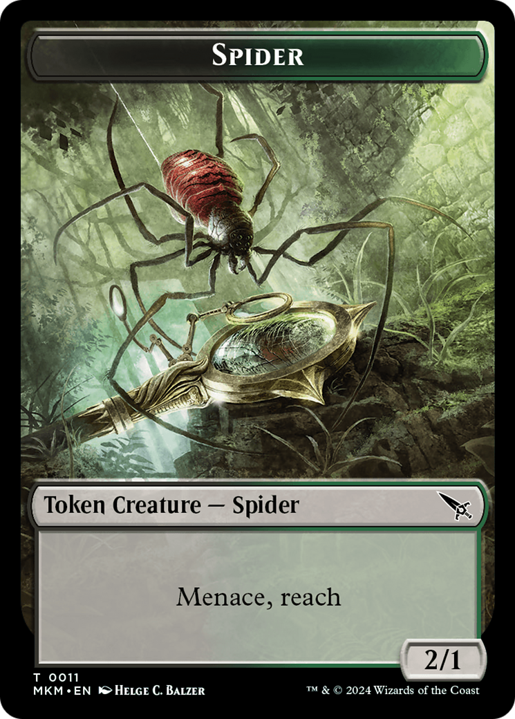 Spider Token [Murders at Karlov Manor Tokens] | Lots Moore NSW