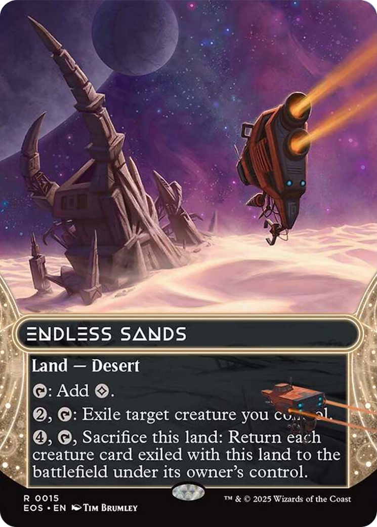 Endless Sands (0015) (Borderless) [Edge of Eternities: Stellar Sights] | Lots Moore NSW