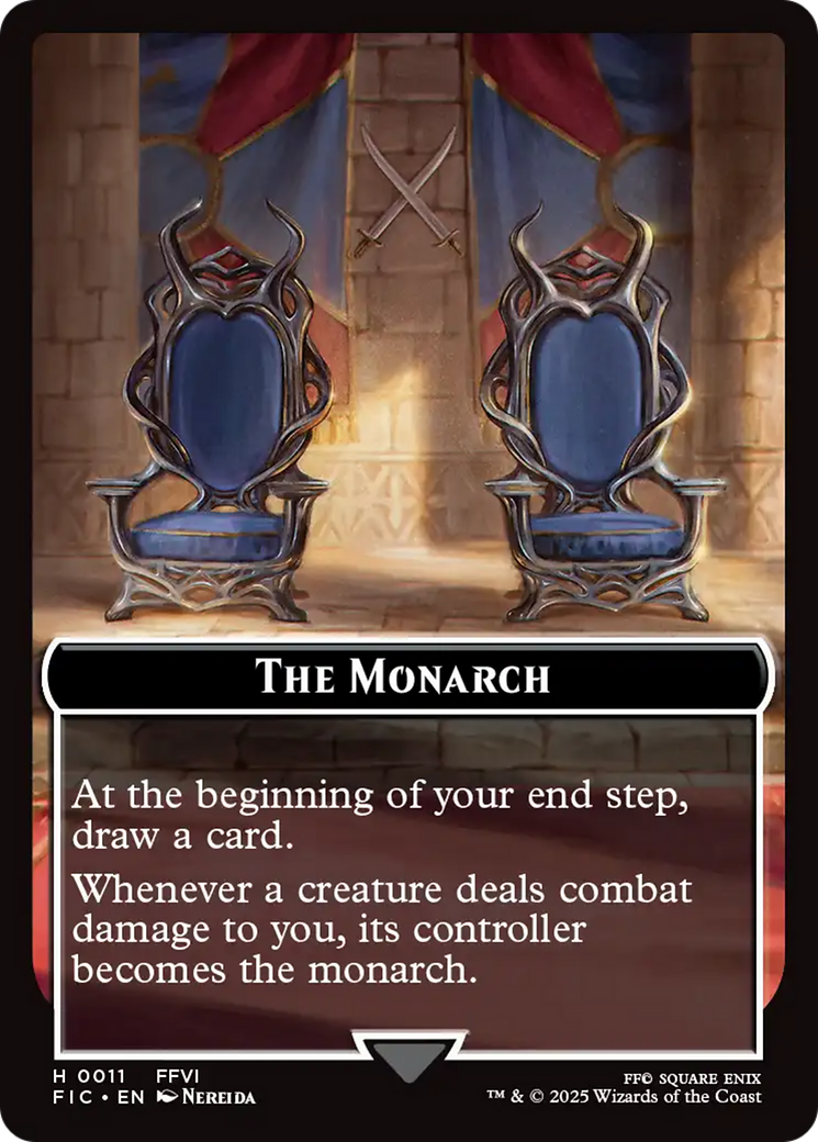 The Blackjack // The Monarch Double-Sided Token [FINAL FANTASY Commander Tokens] | Lots Moore NSW