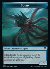 Squid // Copy Double-Sided Token [Commander Legends: Battle for Baldur's Gate Tokens] | Lots Moore NSW