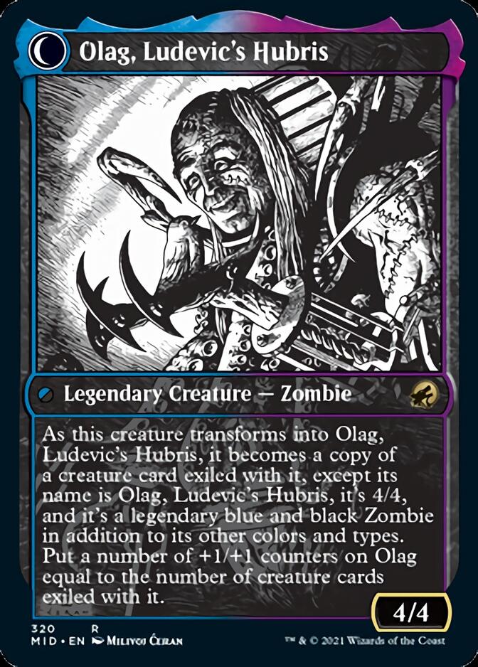 Ludevic, Necrogenius // Olag, Ludevic's Hubris (Showcase Eternal Night) [Innistrad: Midnight Hunt] | Lots Moore NSW