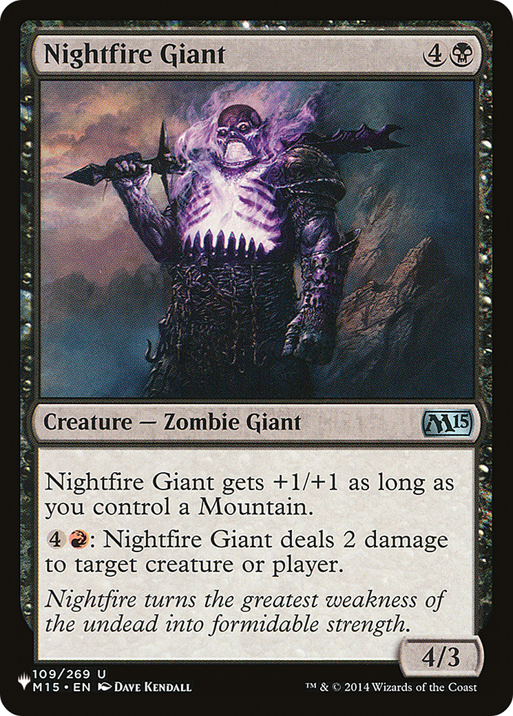 Nightfire Giant [The List Reprints] | Lots Moore NSW