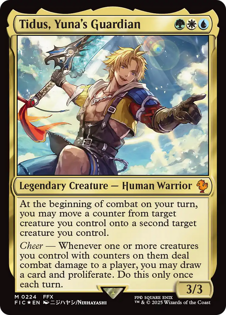 Tidus, Yuna's Guardian (Surge Foil) [FINAL FANTASY Commander] | Lots Moore NSW