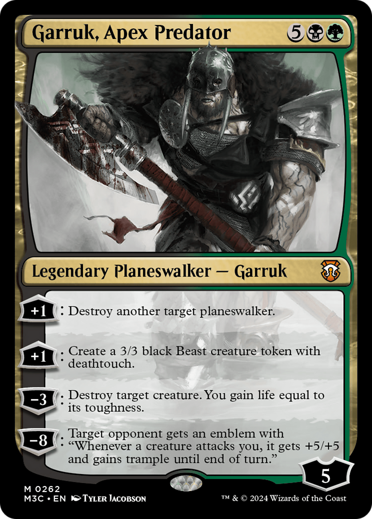 Garruk, Apex Predator (Ripple Foil) [Modern Horizons 3 Commander] | Lots Moore NSW