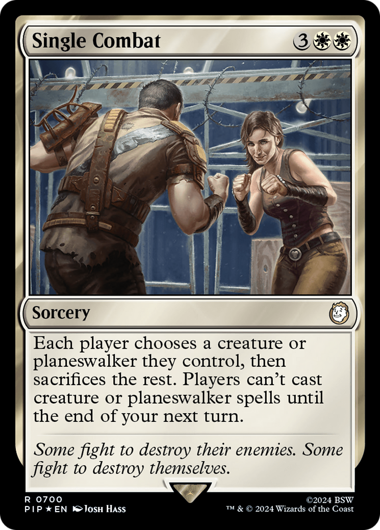 Single Combat (Surge Foil) [Fallout] | Lots Moore NSW