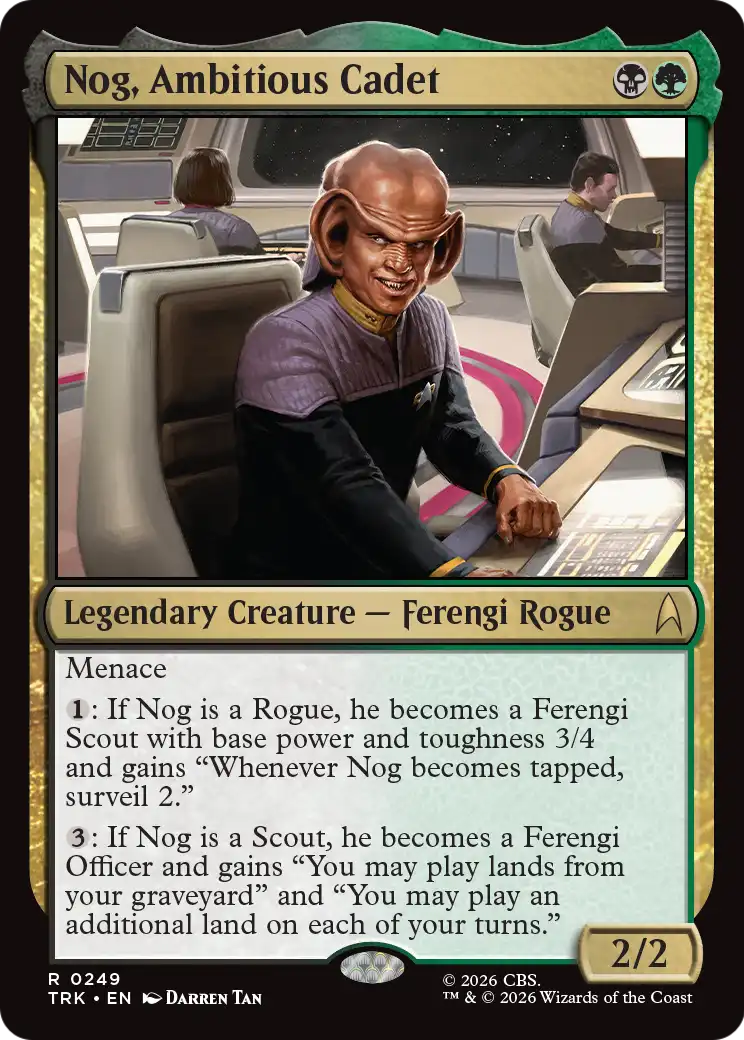 Nog, Ambitious Cadet [Star Trek] | Lots Moore NSW