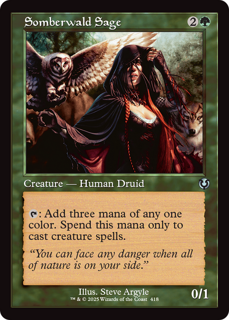 Somberwald Sage (Retro Frame) [Innistrad Remastered] | Lots Moore NSW