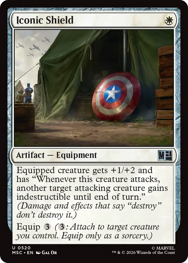 Iconic Shield [Marvel Super Heroes Commander] | Lots Moore NSW