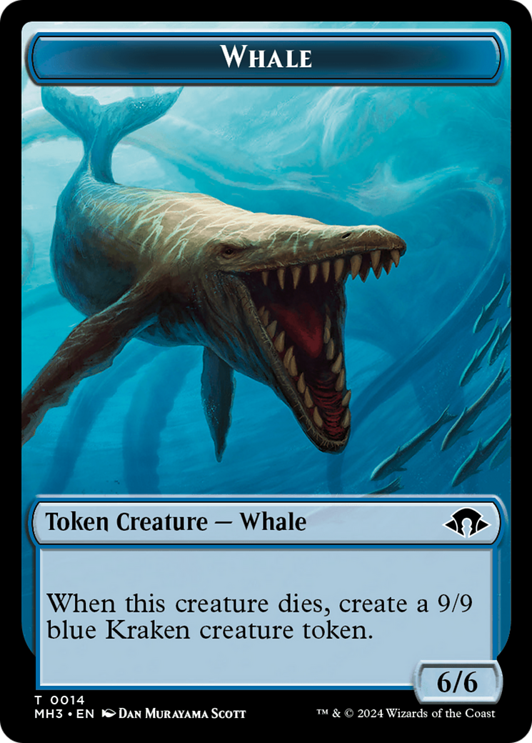 Eldrazi Spawn // Whale Double-Sided Token [Modern Horizons 3 Tokens] | Lots Moore NSW