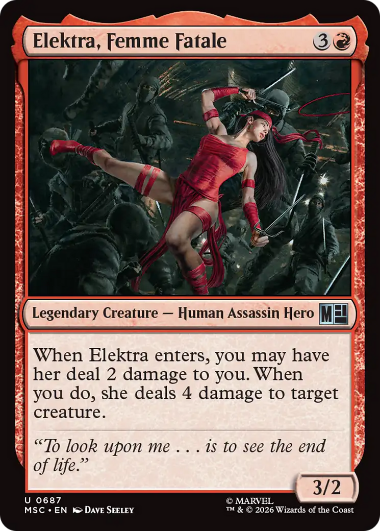 Elektra, Femme Fatale [Marvel Super Heroes Commander] | Lots Moore NSW