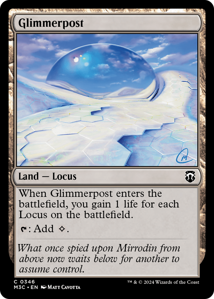 Glimmerpost (Ripple Foil) [Modern Horizons 3 Commander] | Lots Moore NSW