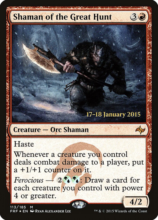 Shaman of the Great Hunt [Fate Reforged Prerelease Promos] | Lots Moore NSW