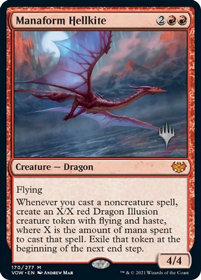 Manaform Hellkite (Promo Pack) [Innistrad: Crimson Vow Promos] | Lots Moore NSW