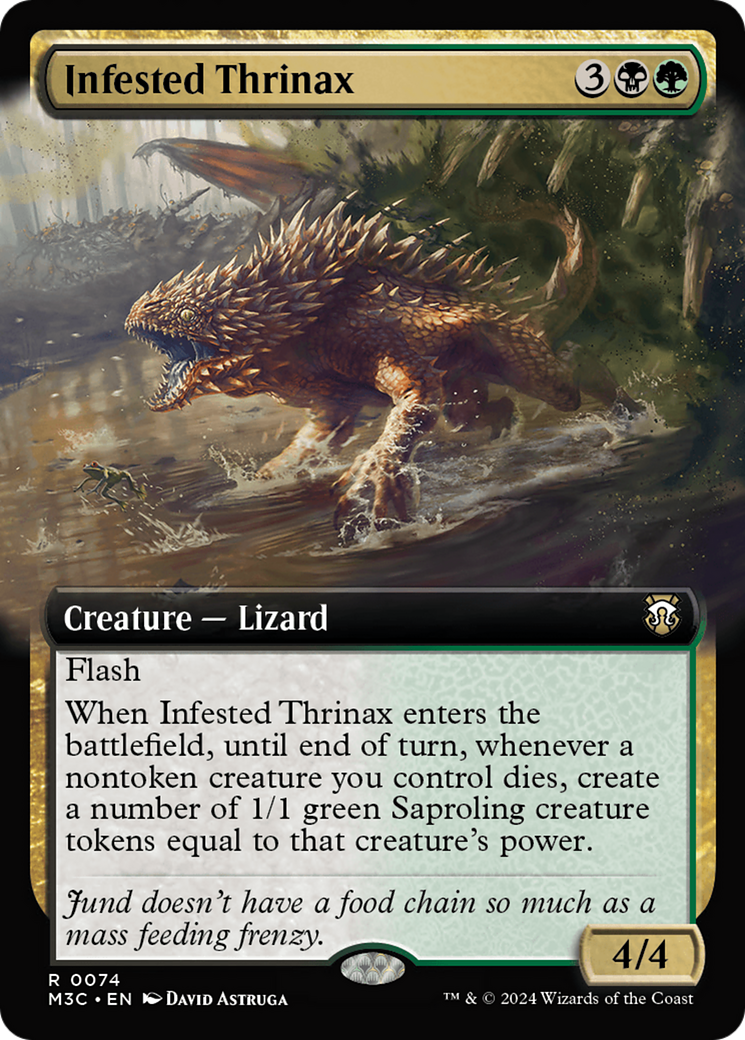 Infested Thrinax (Extended Art) [Modern Horizons 3 Commander] | Lots Moore NSW