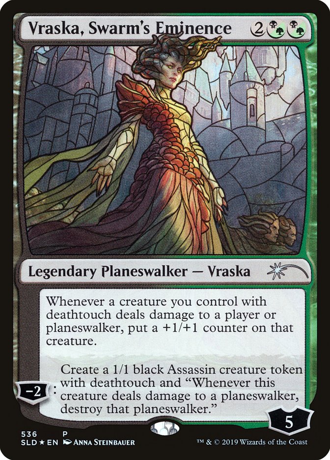 Vraska, Swarm's Eminence (Stained Glass) [Secret Lair Drop Promos] | Lots Moore NSW