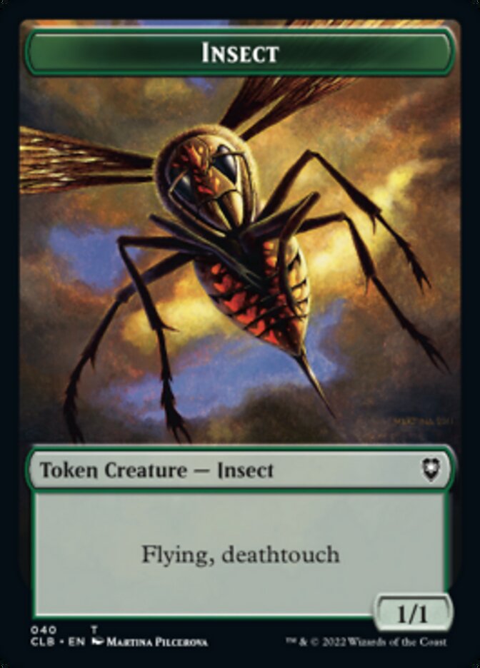 Spider // Insect Double-Sided Token [Commander Legends: Battle for Baldur's Gate Tokens] | Lots Moore NSW