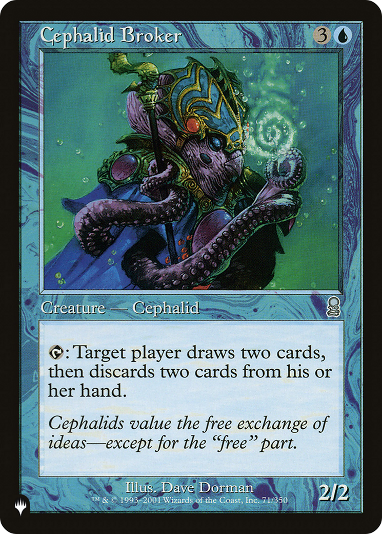 Cephalid Broker [The List Reprints] | Lots Moore NSW