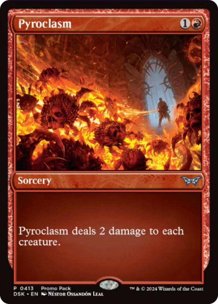 Pyroclasm [Duskmourn: House of Horror Promos] | Lots Moore NSW