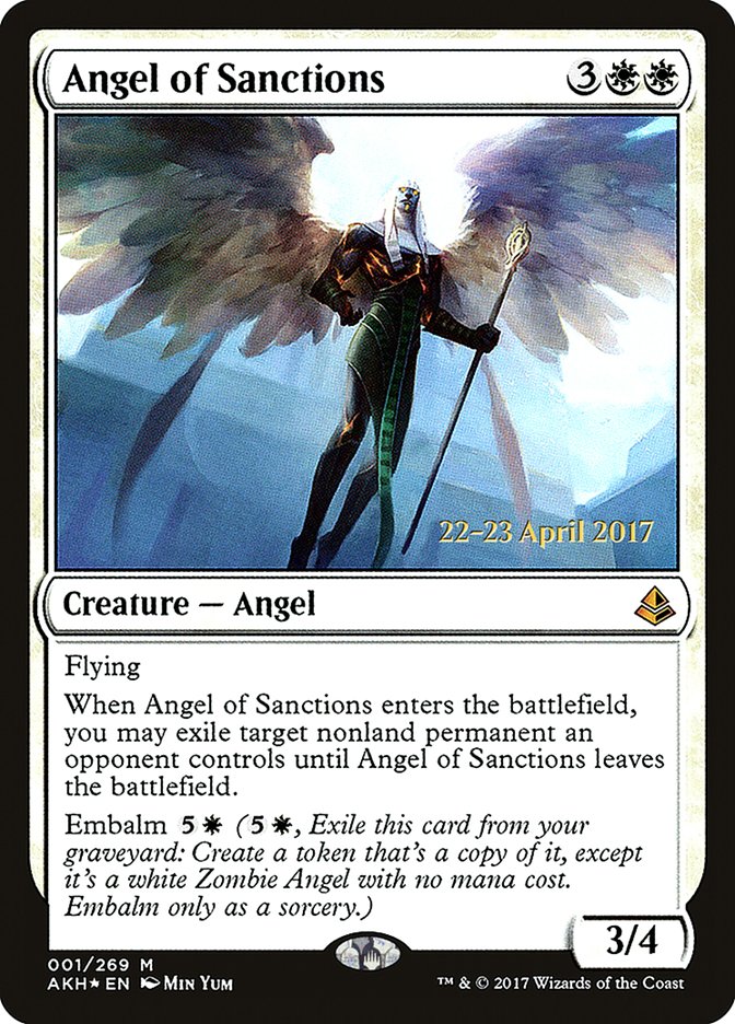 Angel of Sanctions [Amonkhet Prerelease Promos] | Lots Moore NSW