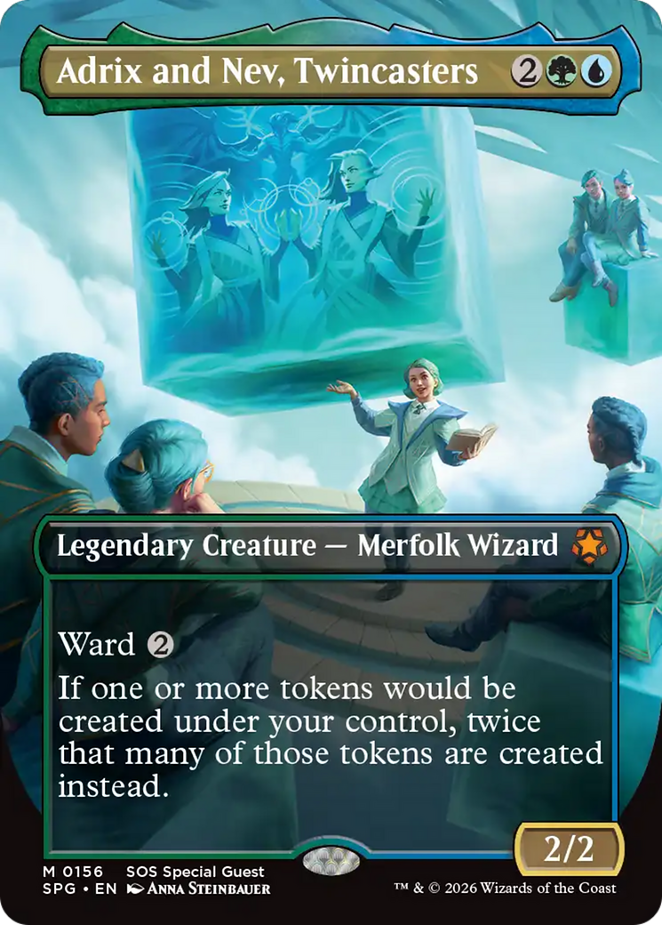 Adrix and Nev, Twincasters (Borderless) [Secrets of Strixhaven Special Guests] | Lots Moore NSW