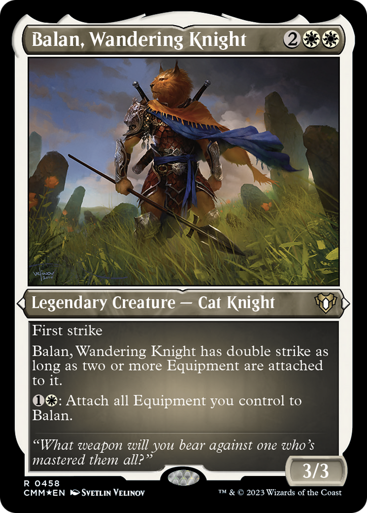 Balan, Wandering Knight (Foil Etched) [Commander Masters] | Lots Moore NSW