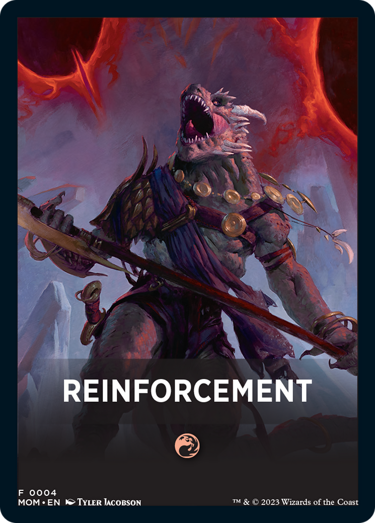 Reinforcement Theme Card [March of the Machine Tokens] | Lots Moore NSW
