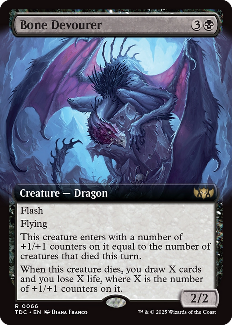 Bone Devourer (Extended Art) [Tarkir: Dragonstorm Commander] | Lots Moore NSW